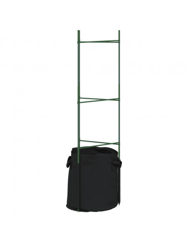 Sostegni Pomodori con Sacchetti Piante 4pz 116 cm Acciaio e PP