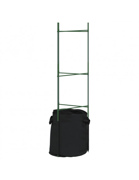 Sostegni Pomodori con Sacchetti Piante 4pz 116 cm Acciaio e PP