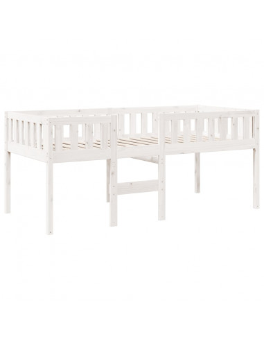 Letto per Bambini senza Materasso Bianco 80x200cm Massello Pino