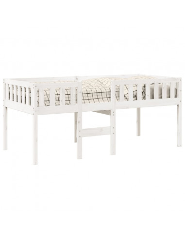 Letto per Bambini senza Materasso Bianco 80x200cm Massello Pino