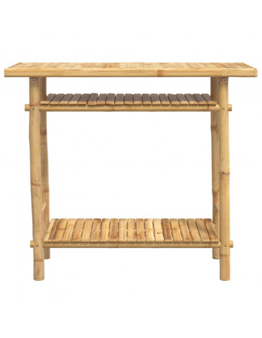Tavolo Consolle 90x37x75 cm in Bambù