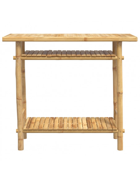 Tavolo Consolle 90x37x75 cm in Bambù