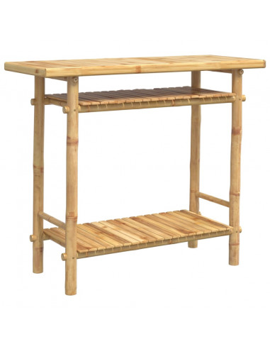 Tavolo Consolle 90x37x75 cm in Bambù