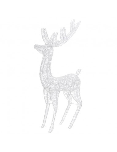 Renne di Natale XXL in Acrilico 250 LED 2 pz 180cm Bianco Caldo