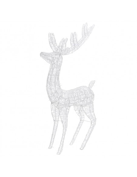 Renne di Natale XXL in Acrilico 250 LED 2 pz 180cm Bianco Caldo