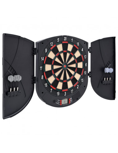 Bersaglio per Freccette Elettronico Nero in Polipropilene