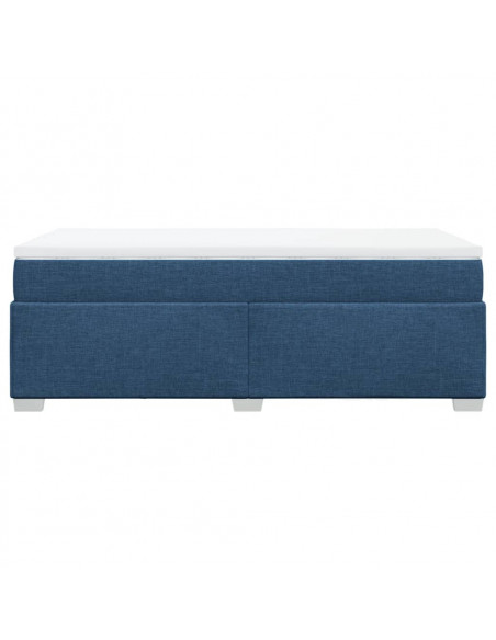 Giroletto a Molle con Materasso Blu 90x200 cm inTessuto