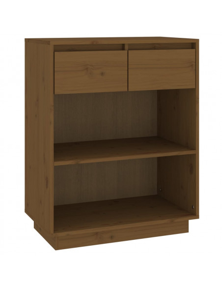 Mobile Consolle Miele 60x34x75 cm in Legno Massello di Pino