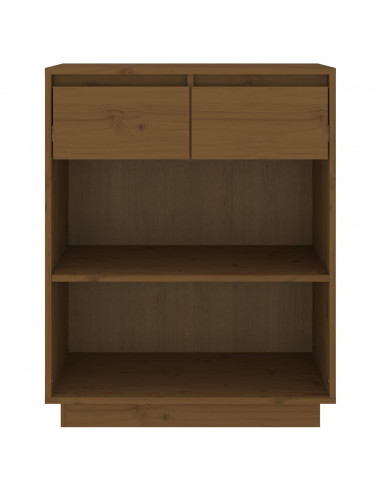 Mobile Consolle Miele 60x34x75 cm in Legno Massello di Pino