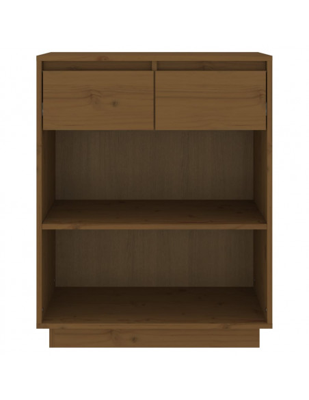 Mobile Consolle Miele 60x34x75 cm in Legno Massello di Pino