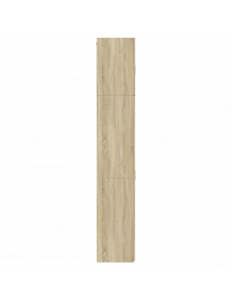 Credenza Rovere Sonoma 80x42,5x249 cm in Legno Multistrato