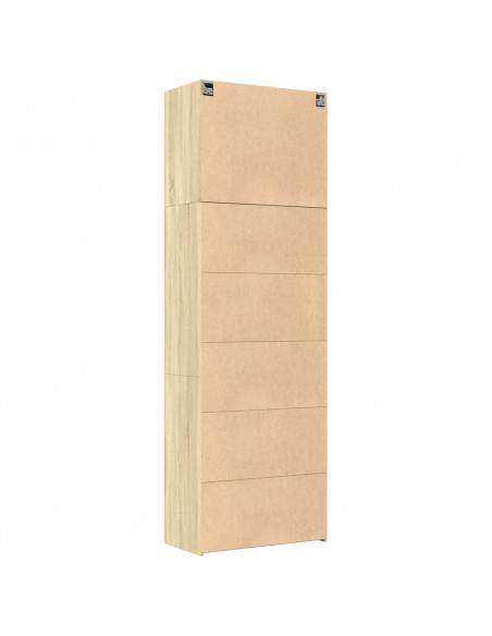 Credenza Rovere Sonoma 80x42,5x249 cm in Legno Multistrato