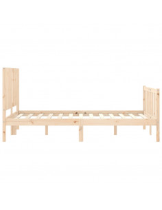 Giroletto con Testiera 120x200 cm in Legno Massello 2