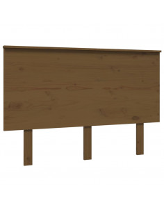 Testiera per Letto Miele 124x6x82,5cm in Legno Massello di Pino 2