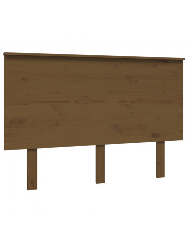 Testiera per Letto Miele 124x6x82,5cm in Legno Massello di Pino