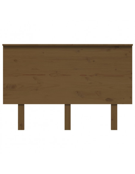 Testiera per Letto Miele 124x6x82,5cm in Legno Massello di Pino
