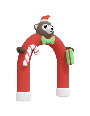 Ingresso ad Arco Gonfiabile con LED 380 cm