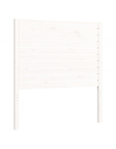 Giroletto con Testiera Bianco Small Single Legno Massello