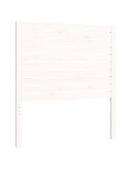 Giroletto con Testiera Bianco Small Single Legno Massello