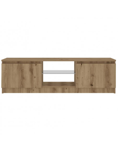 Mobile Porta TV con LED Artigianale 120x30x36 cm Multistrato