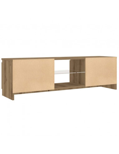 Mobile Porta TV con LED Artigianale 120x30x36 cm Multistrato