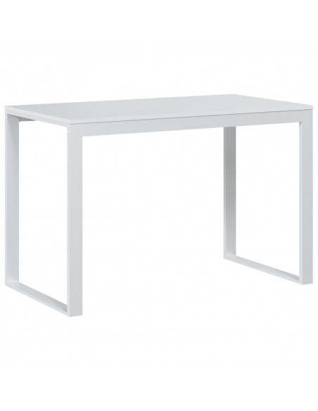 Scrivania per Computer Bianca 110x60x73 cm in Legno Multistrato