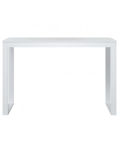 Scrivania per Computer Bianca 110x60x73 cm in Legno Multistrato