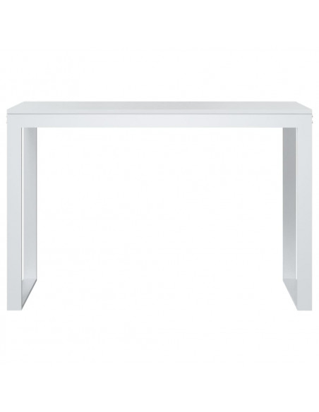 Scrivania per Computer Bianca 110x60x73 cm in Legno Multistrato