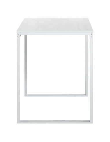 Scrivania per Computer Bianca 110x60x73 cm in Legno Multistrato