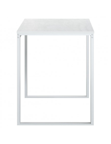 Scrivania per Computer Bianca 110x60x73 cm in Legno Multistrato