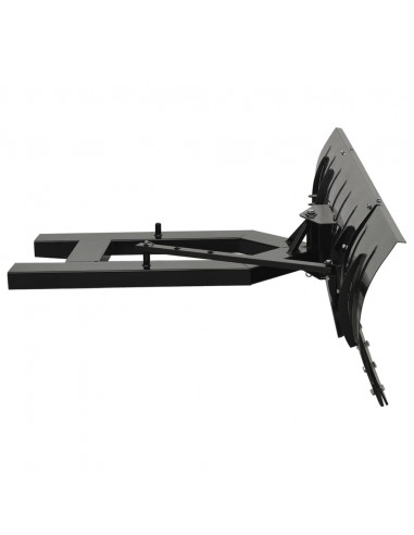 Spazzaneve per Muletto 200x48 cm Nero