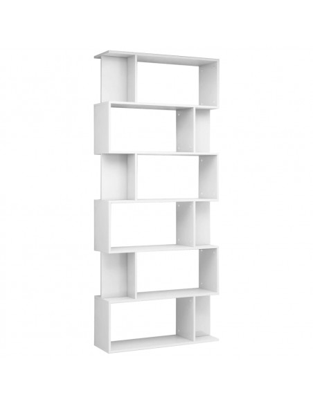 Libreria/Divisorio Bianco Lucido 80x24x192 cm