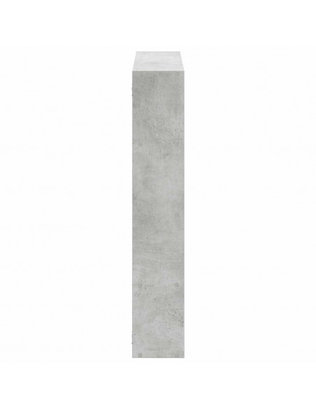 Mensola a Cubo da Muro 12 Scomparti Truciolato Grigio Cemento