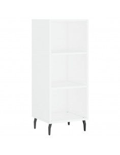 Credenza Bianca 34,5x32,5x90 cm in Legno Multistrato 2