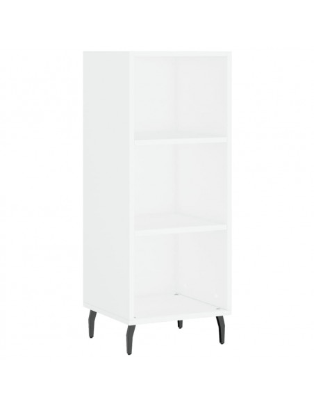 Credenza Bianca 34,5x32,5x90 cm in Legno Multistrato