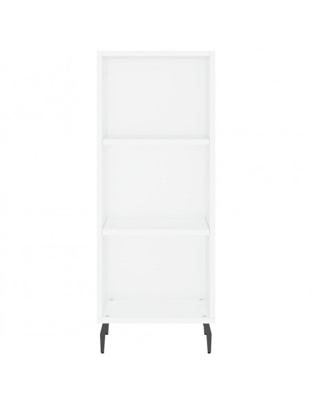 Credenza Bianca 34,5x32,5x90 cm in Legno Multistrato