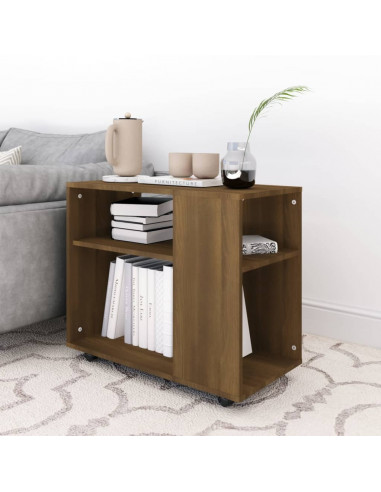 Tavolino da Salotto Rovere Marrone 70x35x55cm Legno Multistrato