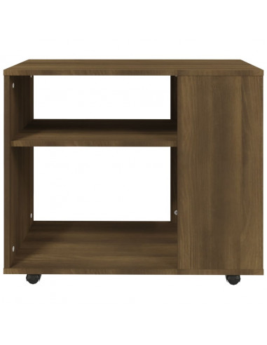 Tavolino da Salotto Rovere Marrone 70x35x55cm Legno Multistrato