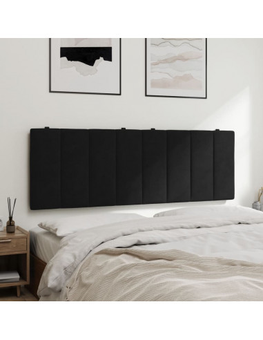 Cuscino Testiera Nero 140 cm in Velluto
