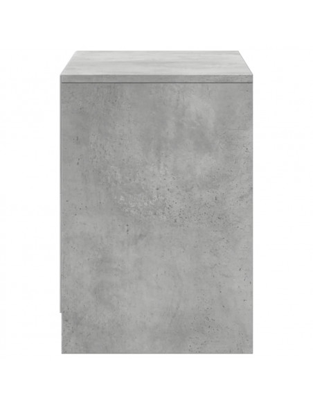 Mobile Porta TV con LED Grigio Cemento 100x34x50 cm Truciolato