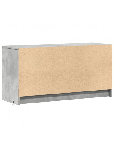 Mobile Porta TV con LED Grigio Cemento 100x34x50 cm Truciolato