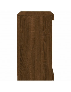 Credenza con Luci LED Rovere Marrone 41x37x67 cm 2