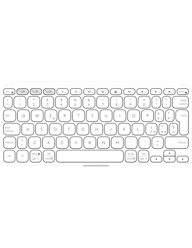 Logitech Keys-To-Go 2 tastiera Universale Bluetooth QWERTY Italiano Bianco