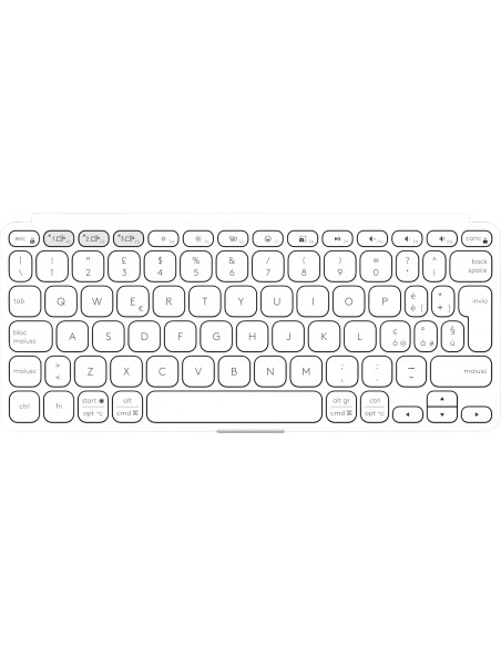 Logitech Keys-To-Go 2 tastiera Universale Bluetooth QWERTY Italiano Bianco
