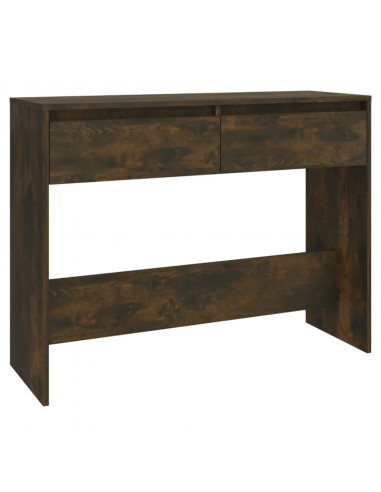 Tavolo Consolle Rovere Fumo 100x35x76,5 cm in Truciolato
