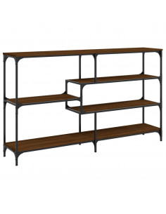 Tavolino Consolle Rovere Marrone 160x32x95 cm Legno Multistrato 2