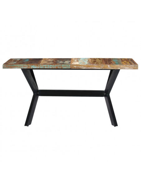 Tavolo da Pranzo 140x70x75 cm in Legno Massello di Recupero