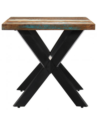 Tavolo da Pranzo 140x70x75 cm in Legno Massello di Recupero