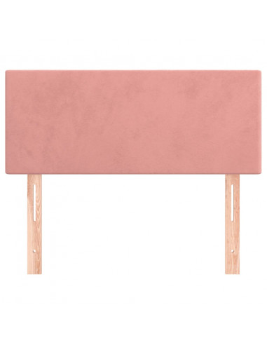 Testiera Rosa 90x5x78/88 cm in Tessuto