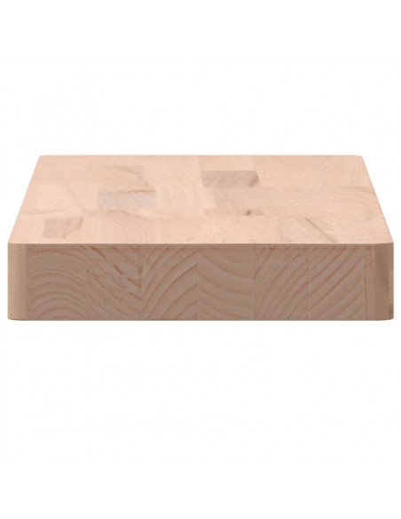 Mensola a Parete 60x20x4 cm in Legno Massello di Faggio